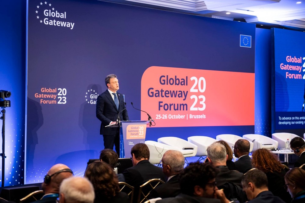 Dorin Recean, la Forumul Global Gateway: „Republica Moldova este ferm angajată în dezvoltarea infrastructurii și promovarea investițiilor durabile”